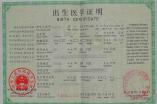 出生医学证明翻译模板（中译英）