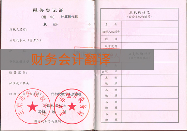 财务翻译公司
